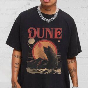Dune Sandworm  MuadDib Retro Graphic T-Shirt 2024 Arrakis Movie Tee 24